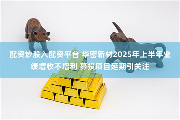 配资炒股入配资平台 华密新材2025年上半年业绩增收不增利 募投项目延期引关注