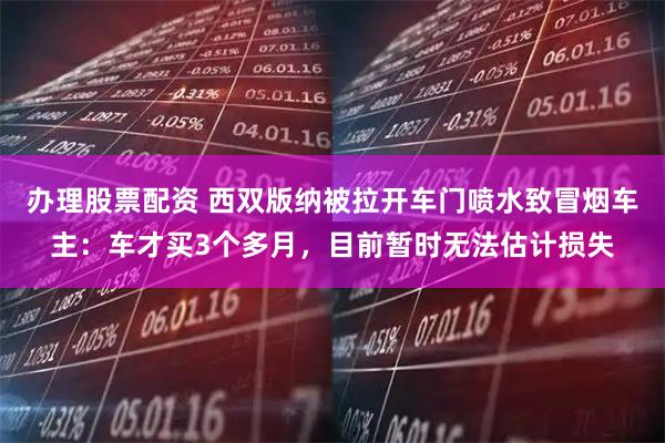 办理股票配资 西双版纳被拉开车门喷水致冒烟车主：车才买3个多月，目前暂时无法估计损失